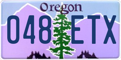 OR license plate 048ETX