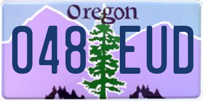OR license plate 048EUD
