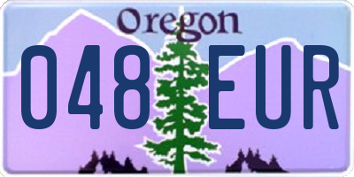 OR license plate 048EUR