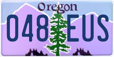 OR license plate 048EUS