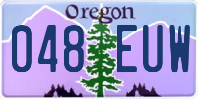 OR license plate 048EUW