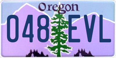 OR license plate 048EVL