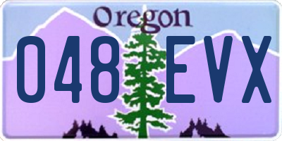 OR license plate 048EVX