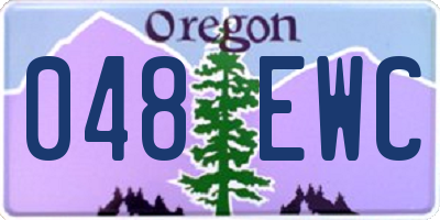 OR license plate 048EWC