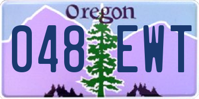 OR license plate 048EWT
