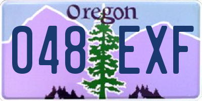 OR license plate 048EXF