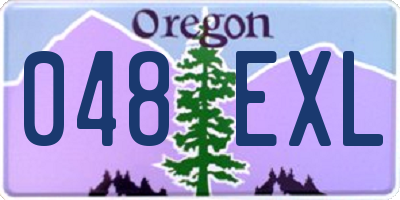OR license plate 048EXL