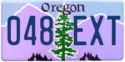 OR license plate 048EXT