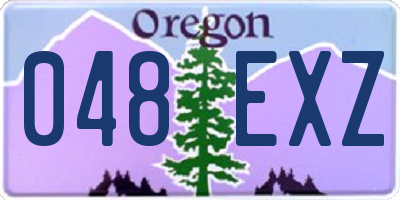 OR license plate 048EXZ