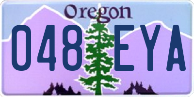 OR license plate 048EYA