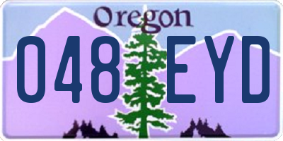 OR license plate 048EYD