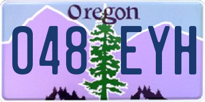 OR license plate 048EYH