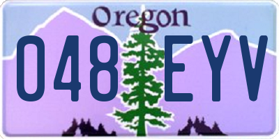 OR license plate 048EYV