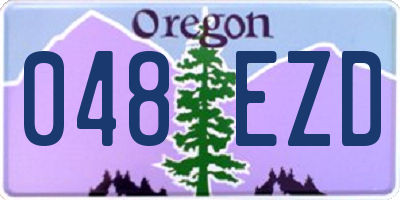 OR license plate 048EZD