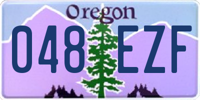 OR license plate 048EZF