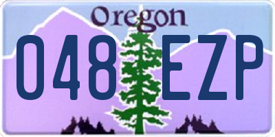OR license plate 048EZP