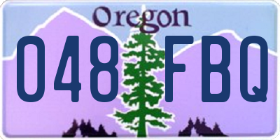 OR license plate 048FBQ