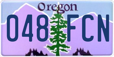OR license plate 048FCN