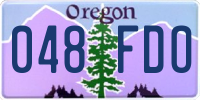 OR license plate 048FDO