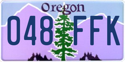 OR license plate 048FFK