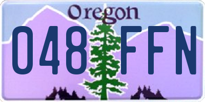OR license plate 048FFN