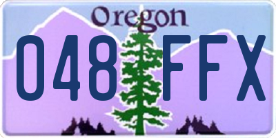 OR license plate 048FFX