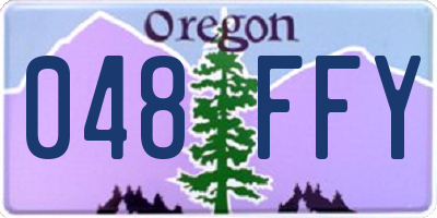 OR license plate 048FFY