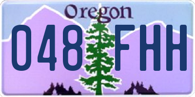 OR license plate 048FHH