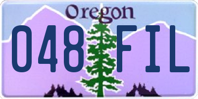 OR license plate 048FIL