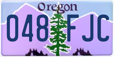 OR license plate 048FJC