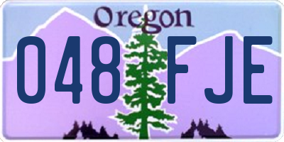 OR license plate 048FJE