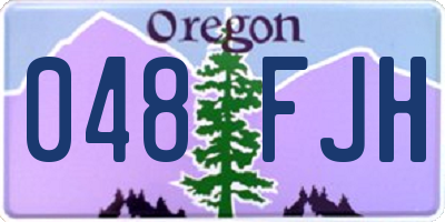 OR license plate 048FJH