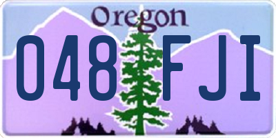 OR license plate 048FJI