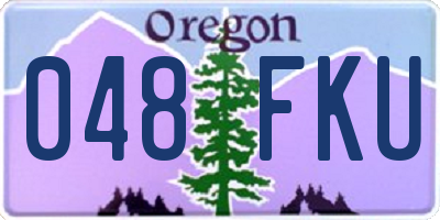 OR license plate 048FKU
