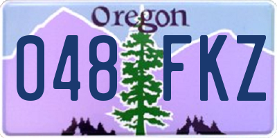 OR license plate 048FKZ