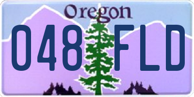 OR license plate 048FLD