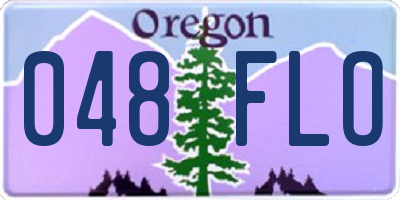 OR license plate 048FLO