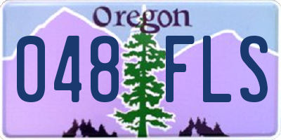 OR license plate 048FLS