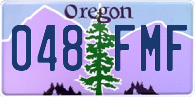 OR license plate 048FMF