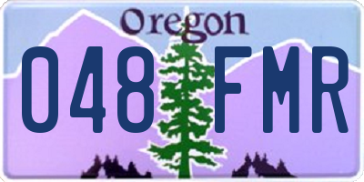 OR license plate 048FMR