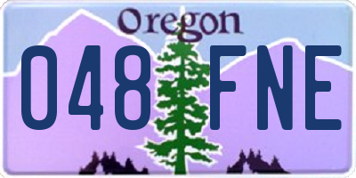 OR license plate 048FNE