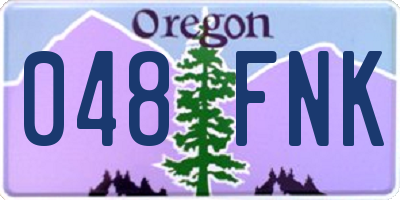 OR license plate 048FNK