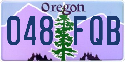 OR license plate 048FQB