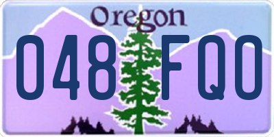 OR license plate 048FQO