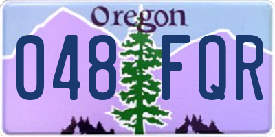 OR license plate 048FQR