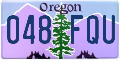 OR license plate 048FQU