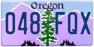OR license plate 048FQX