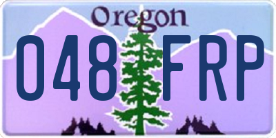 OR license plate 048FRP