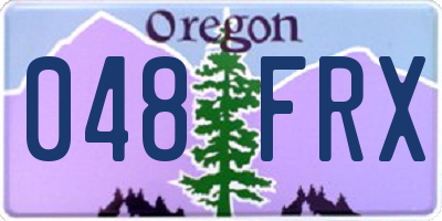 OR license plate 048FRX