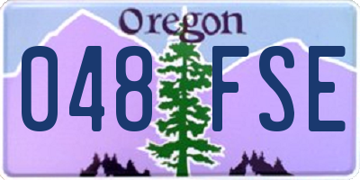 OR license plate 048FSE